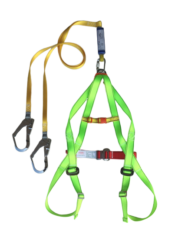 Dây an toàn toàn thân 2 móc có chống sốc, tải trọng móc 2500kg